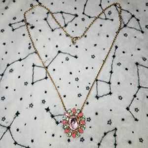 Vintage Juicy Couture Pink and Gold Necklace